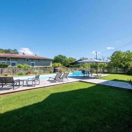 Prázdninový dům Charmante Pour 9 Avec Piscine Chauffee Salles (Gironde)